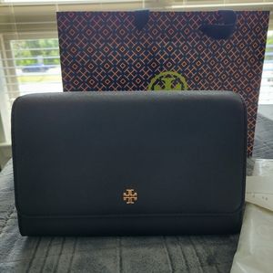 NWT Tory Burch Emerson Combo Crossbody bag Black